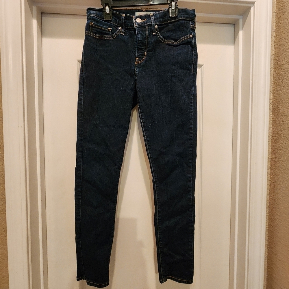 Levi's Women's 311 Mid Rise Shaping Skinny Dark Denim Jeans Size 28